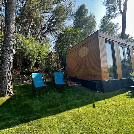 Charmant Studio Lodge Climatise Avec Jardin Et Vue Sur Le Pic Saint Loup Jacou Exterior photo