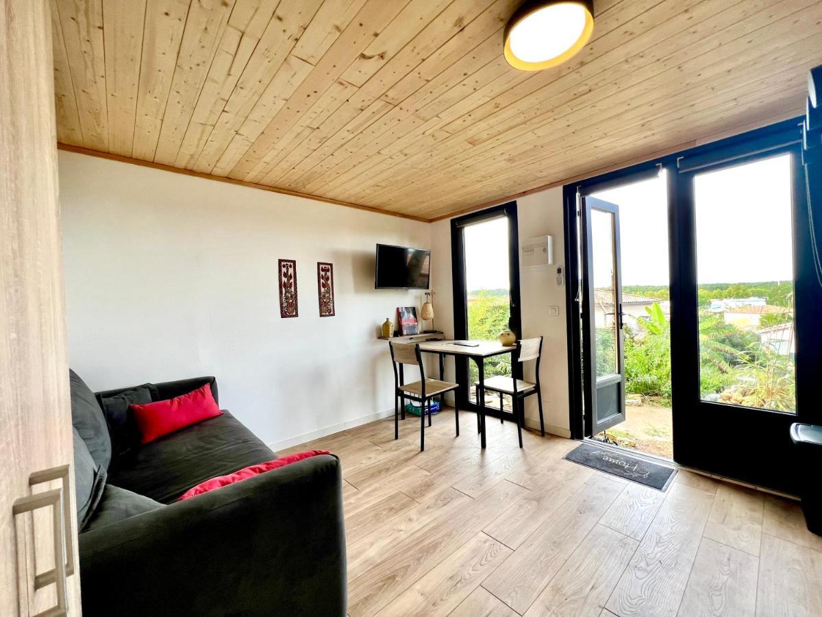 Charmant Studio Lodge Climatise Avec Jardin Et Vue Sur Le Pic Saint Loup Jacou Exterior photo